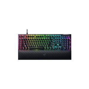 Razer BlackWidow V4 - Tastatur - backlit - USB-C - USA - tastkontakt: Razer Yellow