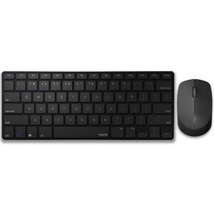 Rapoo 9000m Multi-Mode Trådløs Tastatur Og Mus - Nordisk Layout