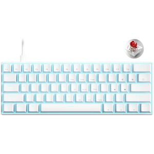 61 taster 60 % Mini Gaming Mekanisk Tastatur Hotswap Type-C Wired Gaming Ergonomi Keyboard PBT Keycaps For Gamer