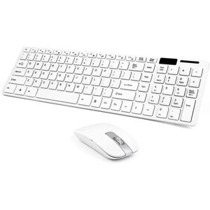 2,4Ghz Mini Multimedia Tastatur Mus Combo Trådløst tastatur og mus sæt til notebook Laptop Desktop PC Letvægts