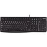 Logitech K120 Teclado USB - Resistente a Salpicaduras - Cable de 1.50m - Color Negro-920-002518