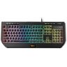 Teclado Krom Kuma Semi Mecanico Gaming Negro