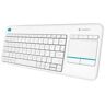 Teclado Logitech K400 Plus Wireless Touchpad Blanc 920-007138