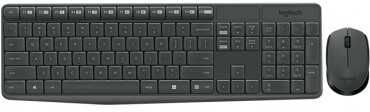 Teclado+Raton Logitech Mk235 Wireless Negro 920-007919