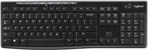 Logitech Teclado LOGITECH K270 (Inalámbrico - Layout Alemán - Teclado Numérico)