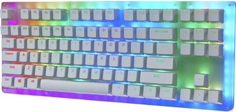 WOMIER Teclado Gaming WOMIER K87 Blanco (Inglés)