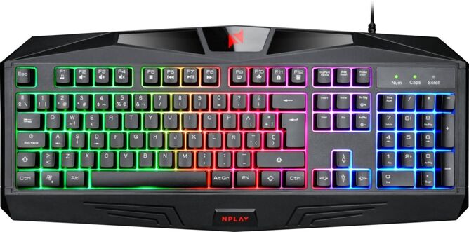 NPLAY Teclado Gaming NPLAY Control 3.0 (Membrana - Español - Negro)