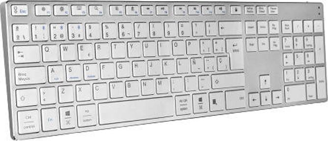 SUBBLIM Teclado SUBBLIM Advance Bluetooth (Plateado)