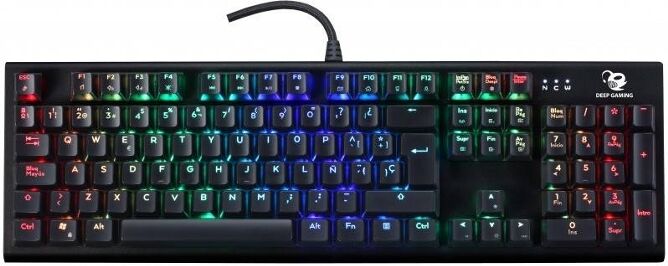 COOLBOX Teclado Gaming COOLBOX DeepSolid (Mecánico - Idioma Español - Switch Azul - RGB)