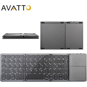 AVATTO-Mini clavier pliable sans fil bluetooth  portugais/anglais B033  touchsub pour - Publicité