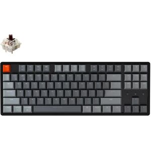 Keychron-Clavier mecanique Bluetooth sans fil K8 C  commutateur Gateron  retroeclairage RVB  cadre