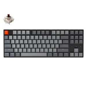 Keychron-Clavier mecanique sans fil K8 A  Bluetooth  commutateur Gateron  retroeclairage blanc  Mac