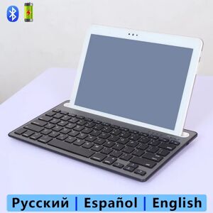 orsolya Clavier sans fil Bluetooth espagnol et russe  Rechargeable  pour tablette  iPad  iPhone  ordinateur
