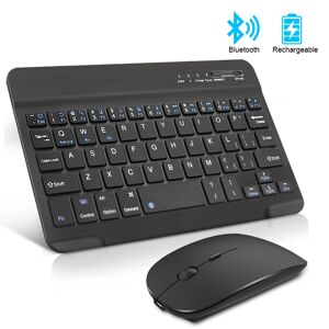 iMice Mini clavier et souris sans fil  Bluetooth  Rechargeable  espagnol  russe  pour PC  tablette