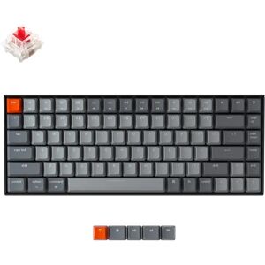 Keychron-Clavier mécanique sans fil Bluetooth  rétroéclairage LED blanc  84 touches  K2 A V2