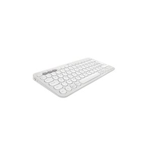 Logitech Pebble Keys 2 K380s clavier sans fil Bluetooth multidispositif - Blanc - Publicité