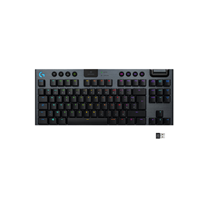 Logitech Clavier gaming mécanique RVB sans fil LIGHTSPEED G915 TKL - Publicité