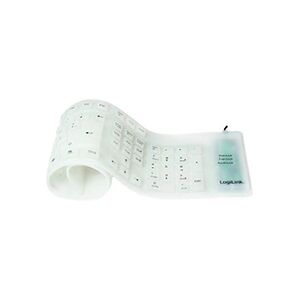 2direct LogiLink Flexible Waterproof - Clavier - PS/2, USB - QWERTZ - Allemand - blanc - Publicité