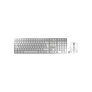 Cherry DW 9000 SLIM - Ensemble clavier et souris - sans fil - 2.4 GHz, Bluetooth 4.0 - Belge - blanc, argent - Publicité