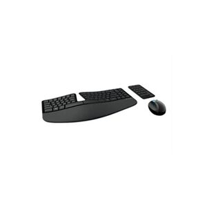 Microsoft Bureau ergonomique Sculpt - Ensemble de clavier, souris et pavé numérique - sans fil - 2.4 GHz - Italien - Publicité