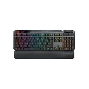 Asus ROG Claymore II - Clavier - backlit - sans fil - USB, 2.4 GHz - Allemand - commutateur : optique mécanique ROG RX RED - noir - Publicité