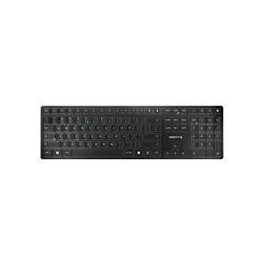 KW 9100 SLIM - Clavier - sans fil - 2.4 GHz, Bluetooth 4.0 - QWERTY - Anglais - Europe - commutateur : CHERRY SX - noir, argent - Publicité