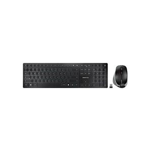 DW 9500 SLIM - Ensemble clavier et souris - sans fil - 2.4 GHz, Bluetooth 4.0 - US avec le symbole de l'euro - commutateur : CHERRY SX - gris, noir - - Publicité