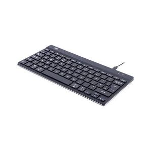 R-Go Tools Compact Break (RGOCOUKWDBL) filaire Clavier anglais britannique, QWERTY, Windows noir ergonomique - Publicité