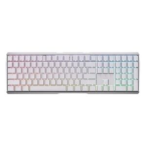 MX 3.0S - Clavier - backlit - sans fil - 2.4 GHz, Bluetooth 5.2 - AZERTY - Français - commutateur : CHERRY MX Red - blanc - Publicité