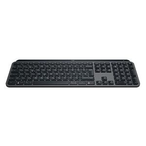 Logitech MX Keys S - Clavier - rétroéclairé - sans fil - Bluetooth LE - QWERTZ - Allemand - commutateur : commutateurs à clé à ciseaux - gris pâle - Publicité