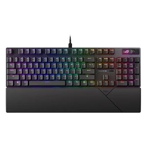 Asus ROG Strix Scope II - Clavier - gaming, full size - backlit - USB - AZERTY - Français - commutateur : ROG NX - noir - Publicité