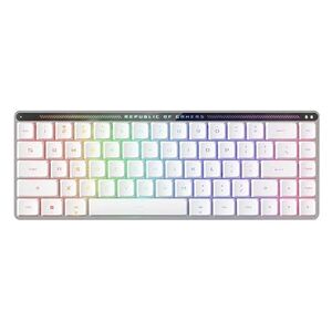 Asus ROG Falchion RX - Clavier - faible encombrement - 65% (compact) - backlit - sans fil - USB, 2.4 GHz, Bluetooth 5.1 - QWERTY - US - commutateur : - Publicité