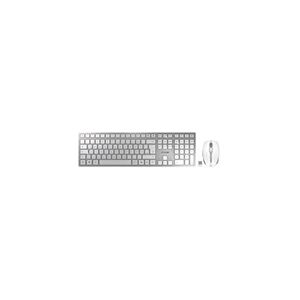 Cherry DW 9100 SLIM - Ensemble clavier et souris - sans fil - 2.4 GHz, Bluetooth 4.2 - QWERTZ - Allemand - blanc/argent - Publicité