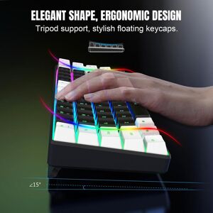 HXSJ V200 filaire K68 RGB Streamer Mini clavier de jeu 19 touches clavier à Membrane sans conflit mais - Publicité