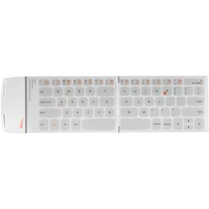 Banggood Clavier anglais mince sans fil Pocketwekey blanc avec Bluetooth - Publicité