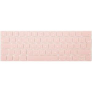 MOSISO Protection Clavier Compatible avec MacBook Pro avec Touch Bar 13 et 15 Pouces 2019 2018 2017 2016 (Modèle: A2159, A1989, A1990, A1706, A1707), Silicone Protège Clavier, Quartz Rose - Publicité