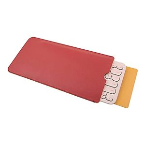 Unique Étui de clavier compatible avec clavier sans fil Bluetooth Logitech K380, étui de voyage portable en cuir synthétique, compatible avec Logitech K380, clavier non inclus (rouge) - Publicité