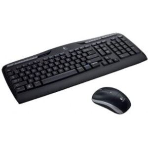 Logitech Ensemble clavier-souris sans fil MK330, connexion 2,4 GHz via un récepteur USB Unifying, 4 touches G programmables, autonomie de 12 à 24 mois, configuration QWERTY US INTL/Italian noir - Publicité