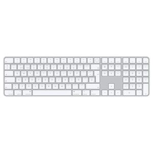 Apple Magic Keyboard avec Touch ID et pavé numérique : Bluetooth, Rechargeable. Compatible avec Les Ordinateurs Mac dotés d’Une Puce Espagnol, Touches Blanches - Publicité