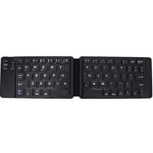 ASHATA Clavier Bluetooth Pliable, Clavier Pliable Ultra Mince Mini Clavier Rechargeable sans Fil Bluetooth, Batterie 120mAh, pour iOS, pour Android, pour Win(Le Noir) - Publicité