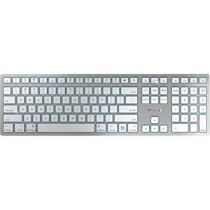 CHERRY KW 9100 Clavier sans fil fin pour Mac Rechargeable Remplacement pour Magic Keyboards. 13 fonctions Mac fréquemment utilisées. Compatible avec les modèles Mac et iMac pour le travail ou le - Publicité