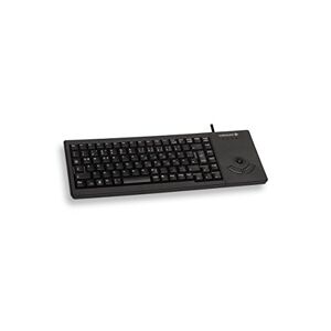 CHERRY XS Trackball Keyboard, disposition allemande, clavier QWERTZ, clavier filaire, clavier mécanique, mécanique ML, trackball optique avec deux boutons de souris, noir - Publicité