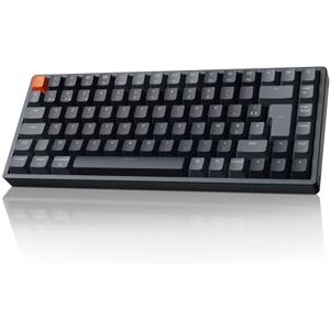 Keychron K2 FR-ISO Clavier de jeu mécanique sans Fil, 84 touches 75% Design Clavier Filaire Bluetooth/USB avec rétro-éclairage RGB, avec Cadre en Aluminium Gateron G Pro Switch Marron Pour Mac/Windows - Publicité