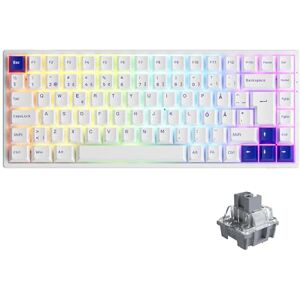 Akko 3084B Plus Clavier mécanique remplaçable à Chaud avec connectivité sans Fil/Bluetooth/Filaire 2,4 G et rétroéclairage RVB Personnalisable, Clavier de Jeu ISO-DE/Nordique avec Touches PBT Cherry - Publicité