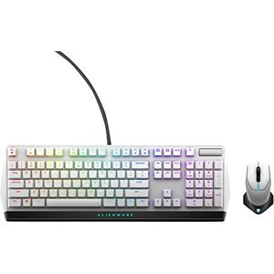 Alienware Clavier Gaming mécanique RVB Extra Plat AW510K US Int (QWERTY) & Souris de Gaming Filaire/sans Fil AW610M - Publicité