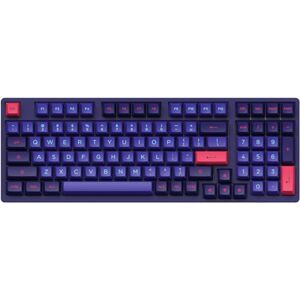 Akko 3098 Clavier de Jeu mécanique Filaire néon, Clavier programmable N-Key Rollover PBT Double Prise de Vue ASA, Compatible avec Win/Mac US (commutateur linéaire Jaune crème) - Publicité