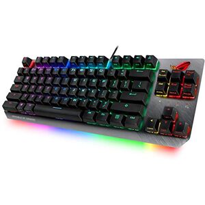 Asus ROG Strix Scope TKL Clavier mécanique AZERTY filaire pour le jeu avec commutateurs Cherry MX, structure en aluminium et Aura Sync RGB - Publicité