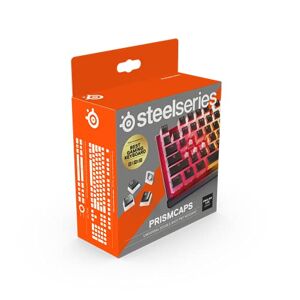 SteelSeries PrismCaps Touches double shot style pudding Thermoplastique PBT durable Compatible avec la plupart des claviers mécaniques Supports MX Noir (Disposition américaine) - Publicité