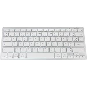 Bluestork Clavier sans Fil Bluetooth pour PC, Compatible avec Windows 11,10, 8, et Mac OS Mini Clavier PC/Mac Français AZERTY, Compact, Ultra Mince, Léger, Silencieux Nouveau 2024 (Blanc) - Publicité