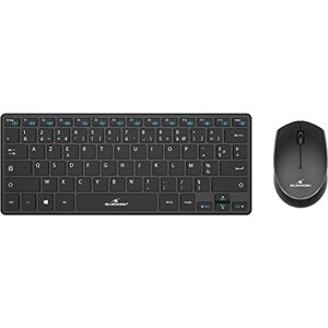 Bluestork Pack Mini Pack Clavier & Souris sans Fil Compact Wireless avec Smart Dongle 2.4Ghz Design Ultra Slim Ergonomique Compatible sur Windows AZERTY Noir 2024 - Publicité